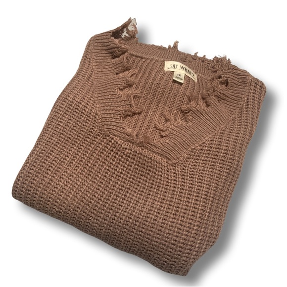 ‘SAY WHAT?’ BLUSH KNITTED SWEATER DRESS!! - Picture 2 of 8